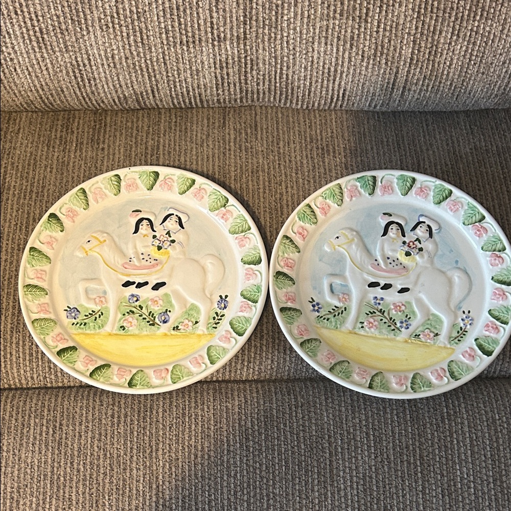 Handcrafted Ceramic Dinner Plates - Multicolor